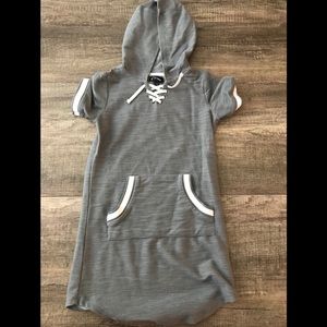 NWOT Grey/white hoody dress by art class(target)